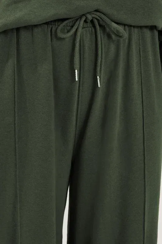 Khaki Green Sweatshirt & Jogger Set