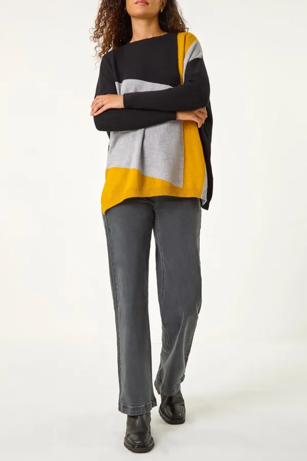 Colorblock Knit Top