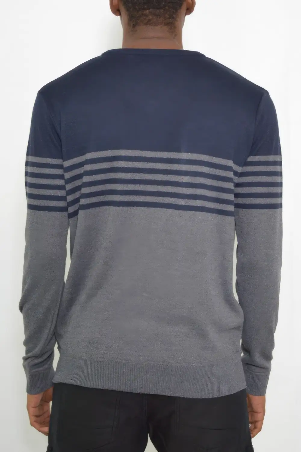 Knit V Neck Pullover Sweater