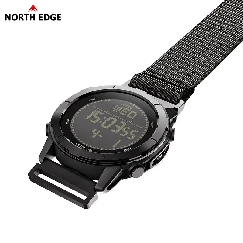 North Edge Ultralight Pedometer Compass 50M Waterproof Outdoor Watch LITECORE