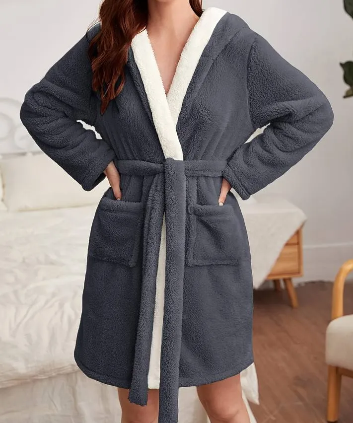 Warm Cotton Terry Bath Robe