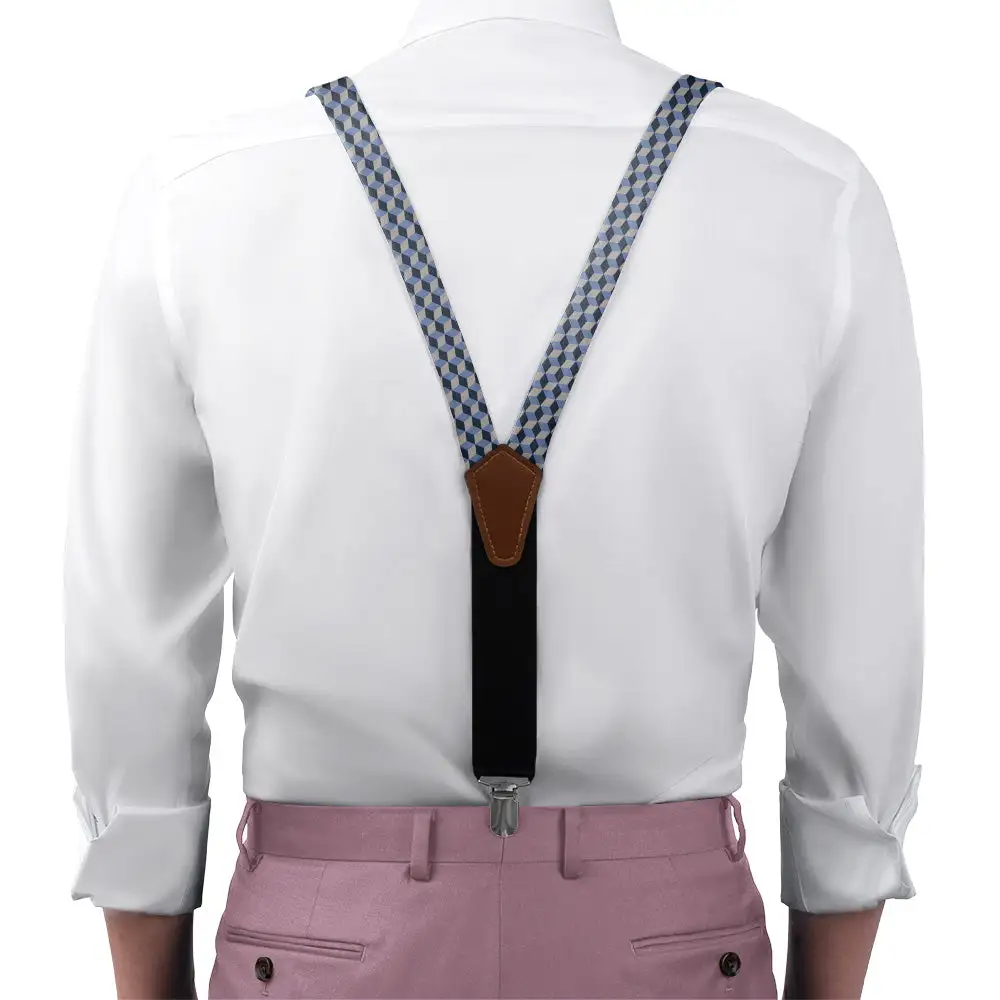 Escher Geometric Pattern Suspenders