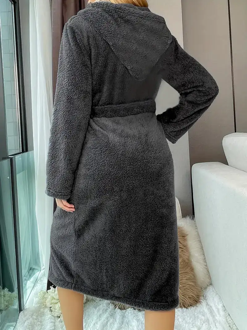 Classic Hooded Fleece Robe