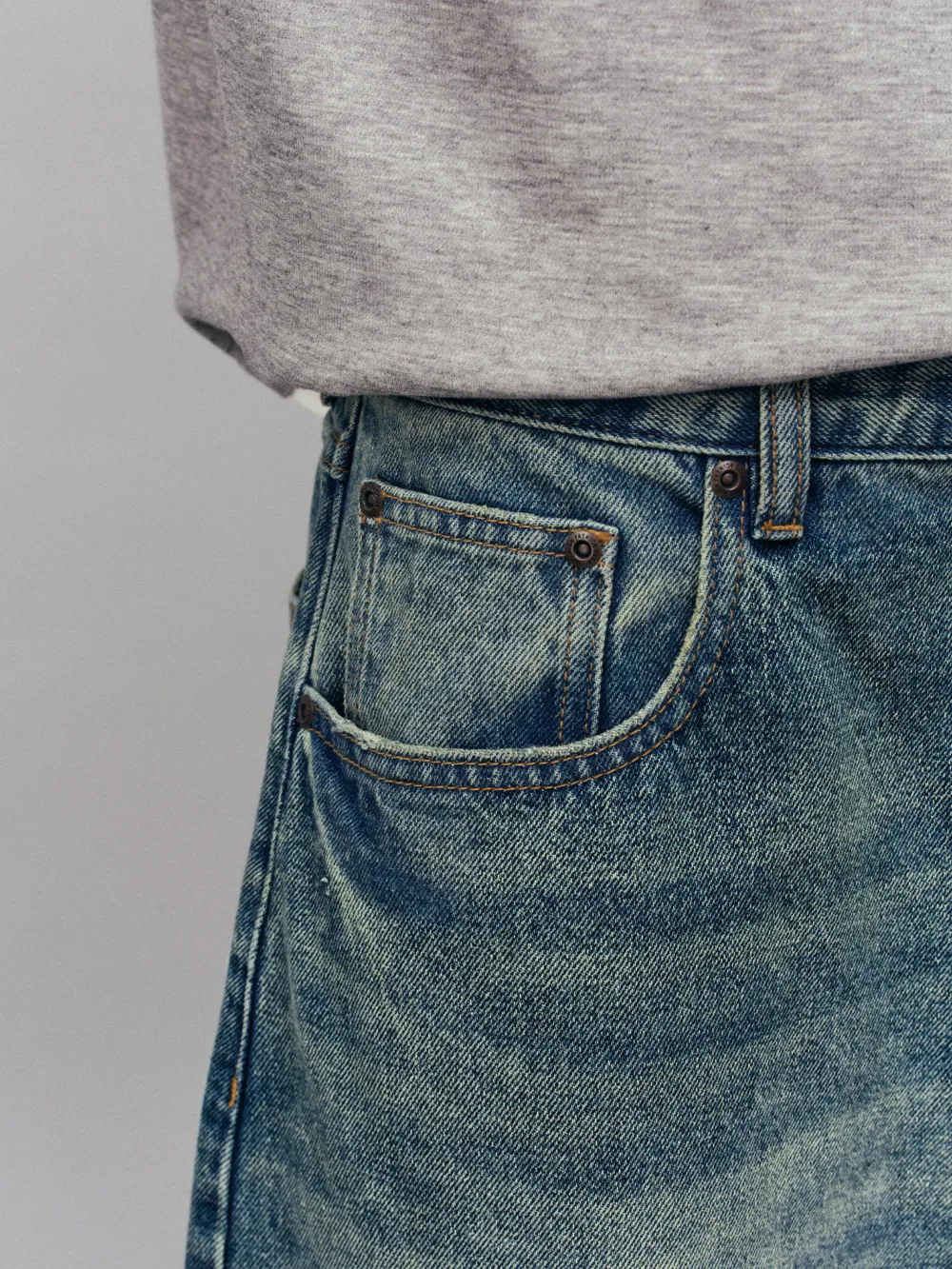 Relaxed Loose Fit Denim Jeans
