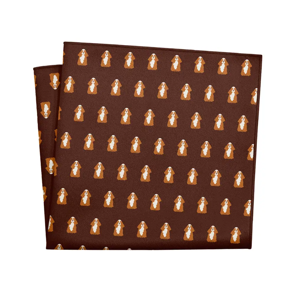 Clean Elegant Animal Motif Dog Motif Pocket Square