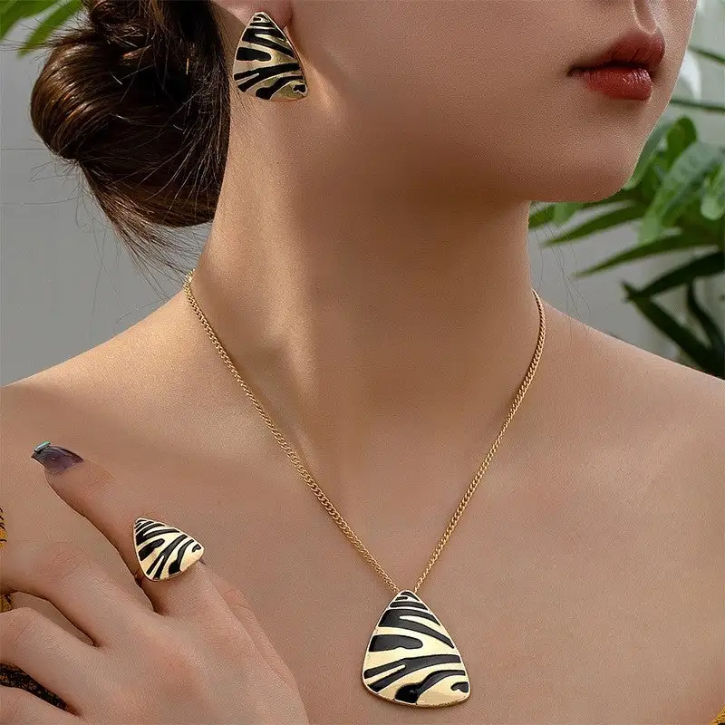 Necklace Earrings Ring Set