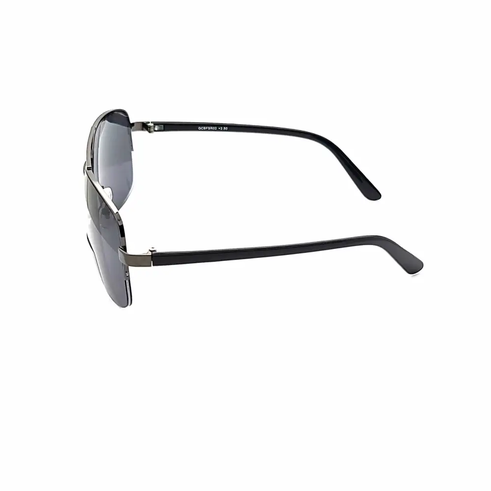 Aviator Bifocal Amber-Lens Reading Sunglasses