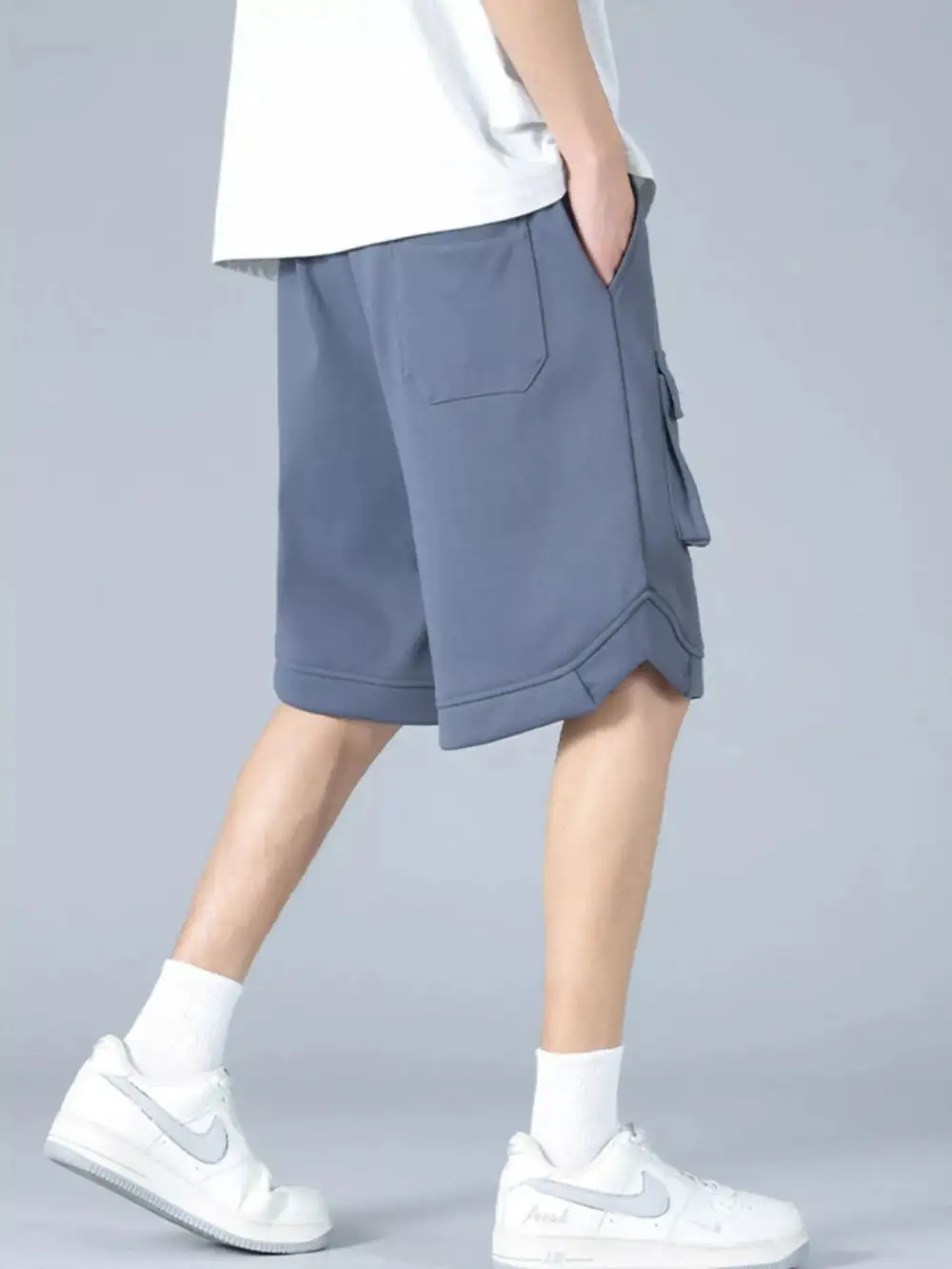 Casual Cargo Shorts with Drawstring