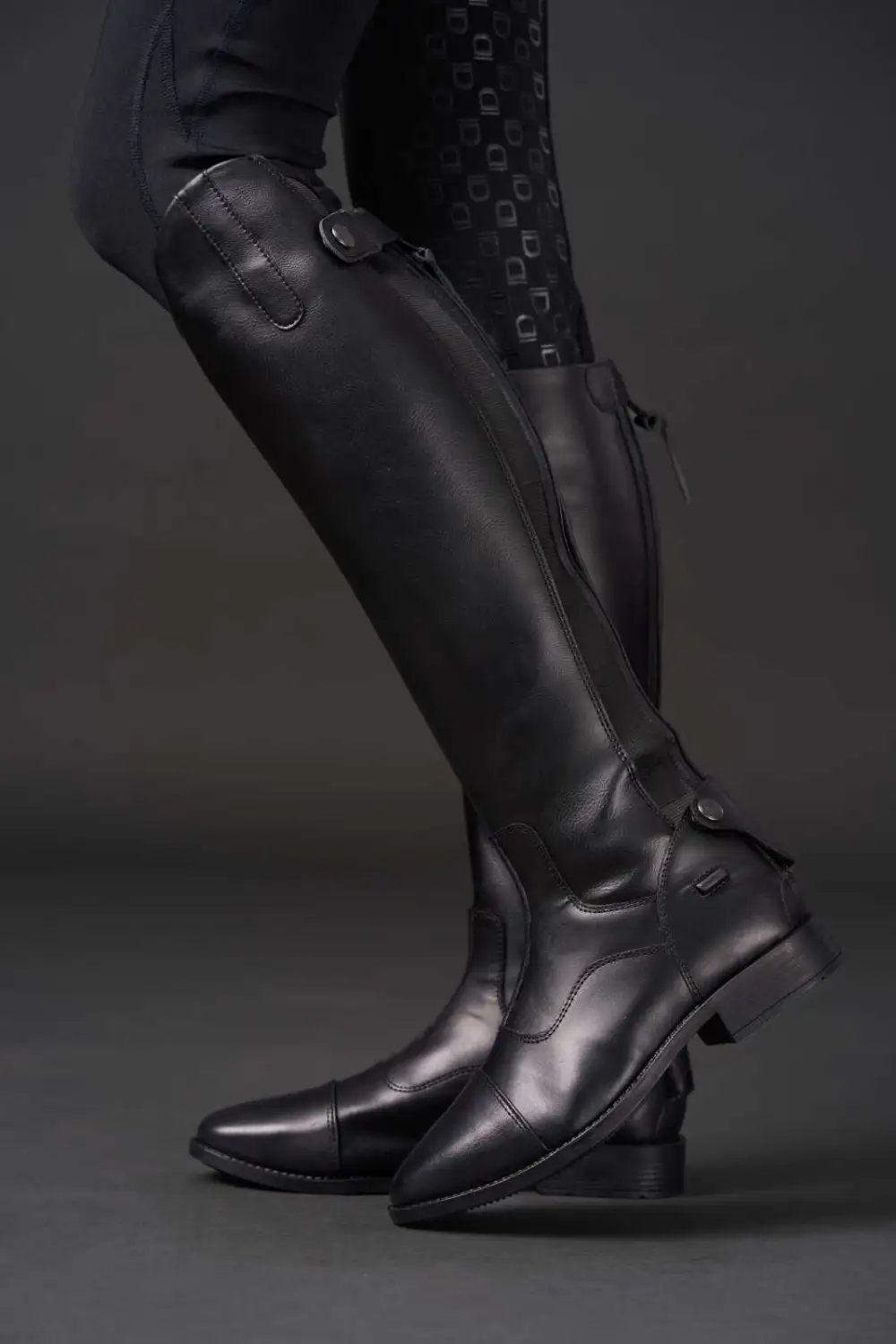 Heritage Faux Leather Riding Boots