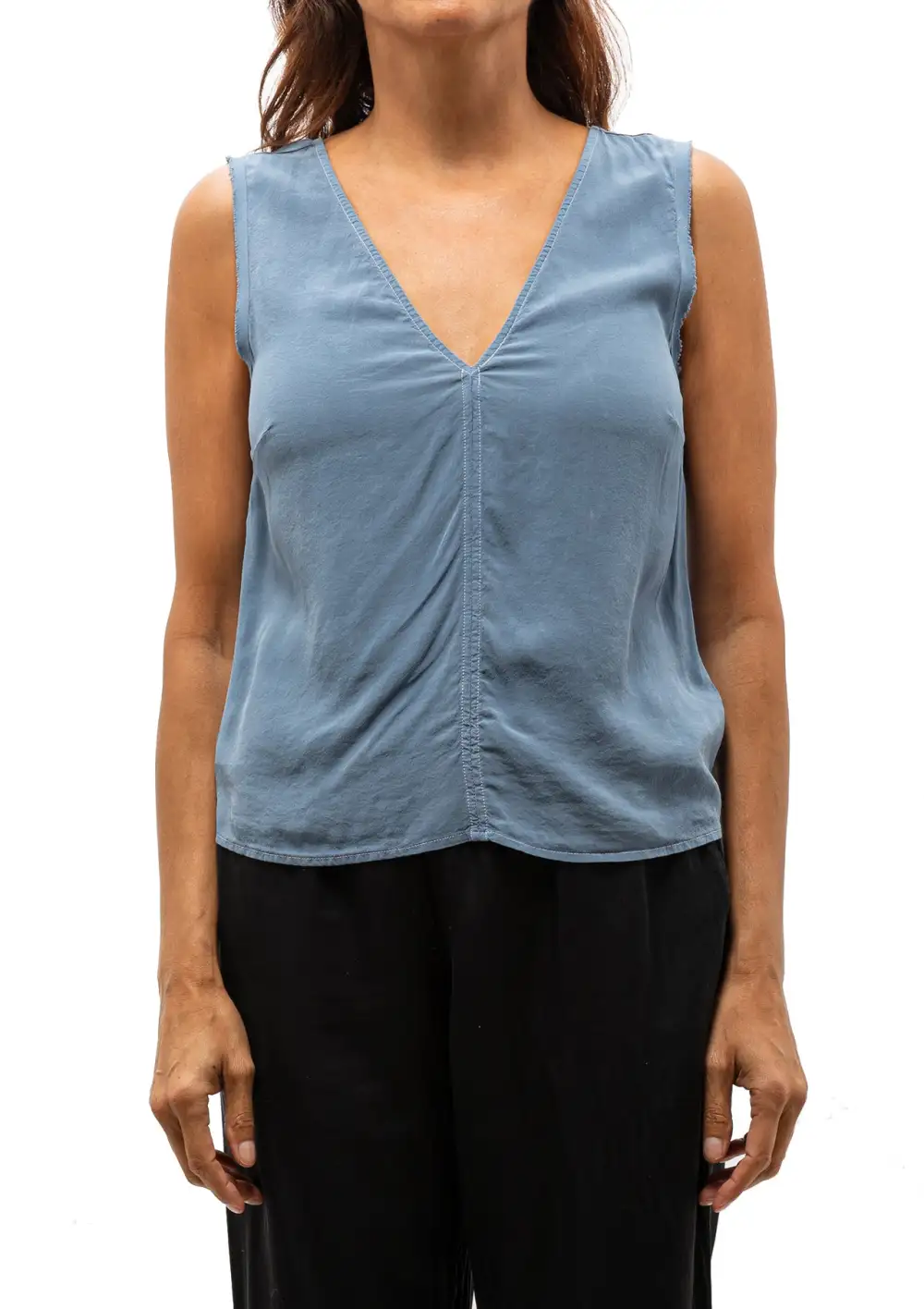 Silk Sleeveless Tank Top