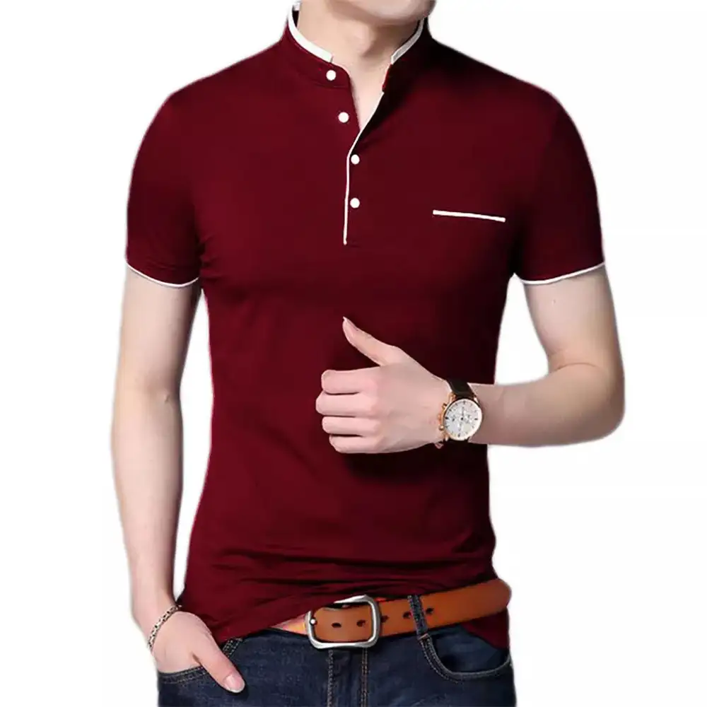Mandarin Collar Grandad Collar Polo Collar Polo Shirt