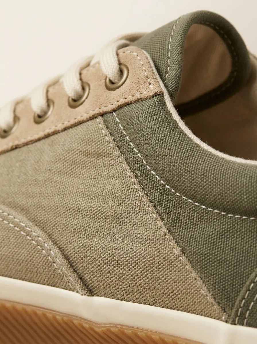 Relaxed Graphic Casual Look Men's Canvas Shoes