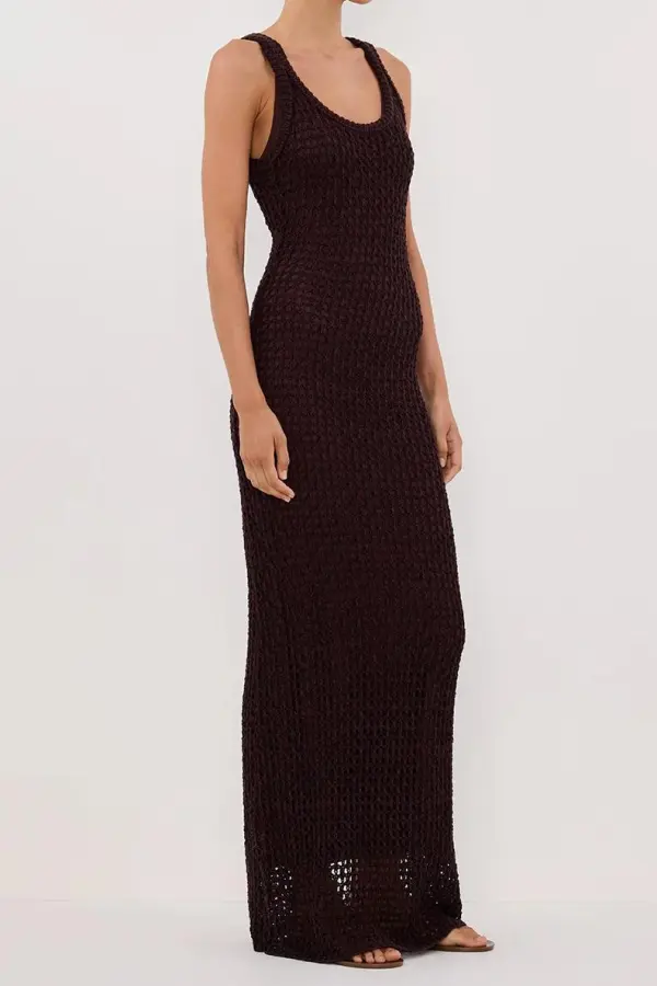 CHOC CROCHET MAXI DRESS