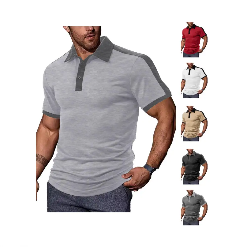 Contrast Trim Fitted Polo Shirt