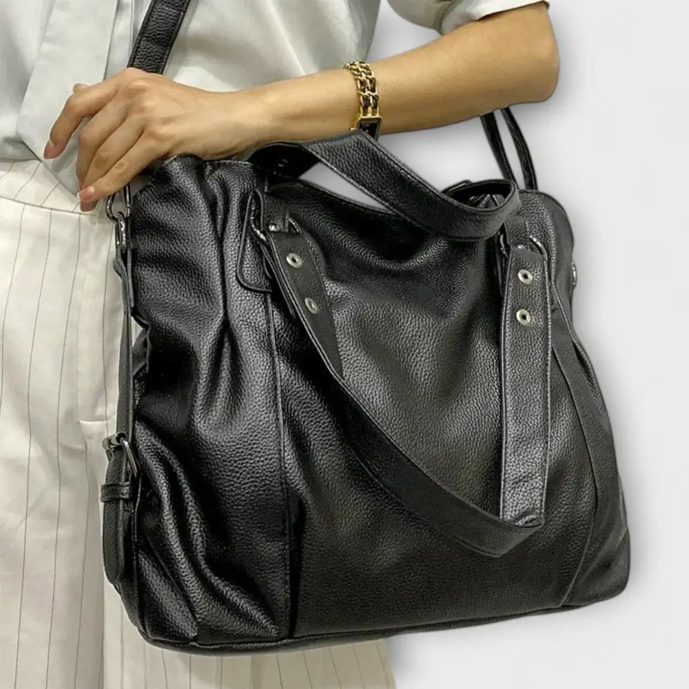 Pebbled Leather Shoulder Bag