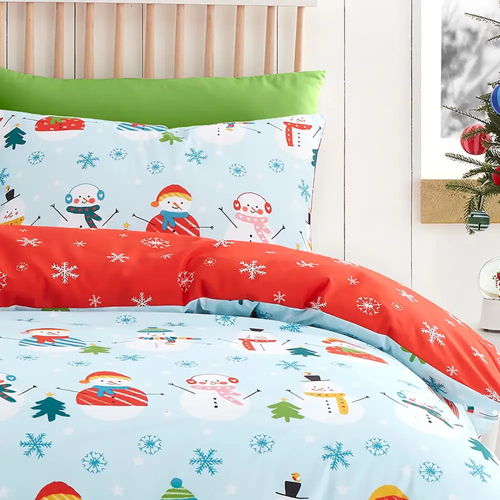 Refined Bedroom Reversible Check Duvet Cover Set