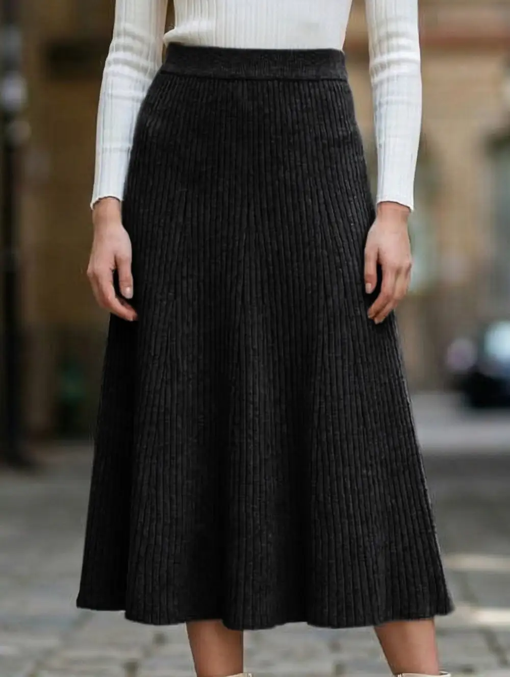 Knit Midi Skirt