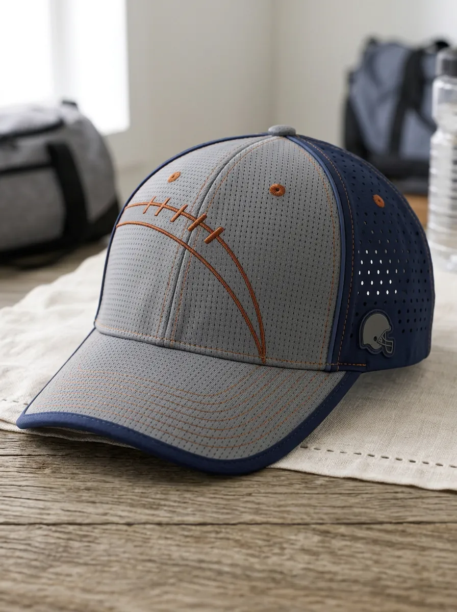 Men's Gridiron Football Fan American Football Laces Printed Cap