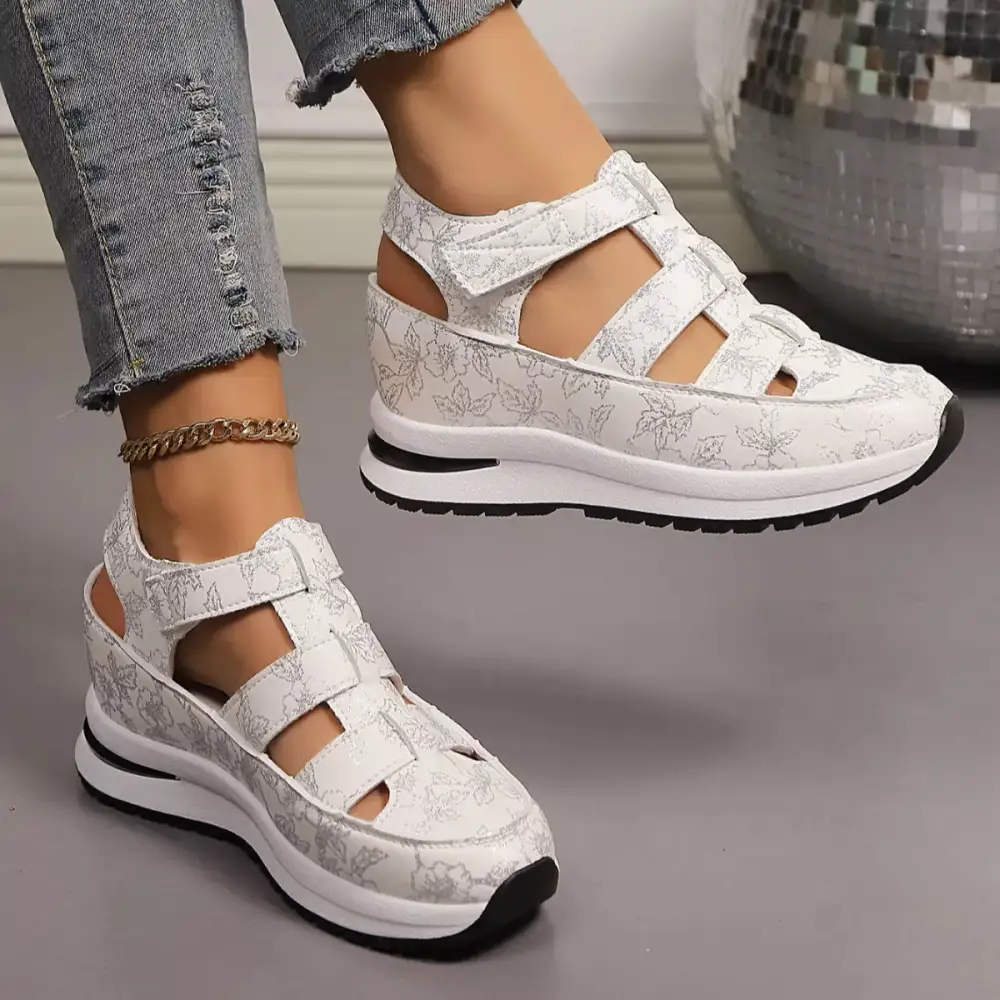 Everyday Cutout Wedge Sandals