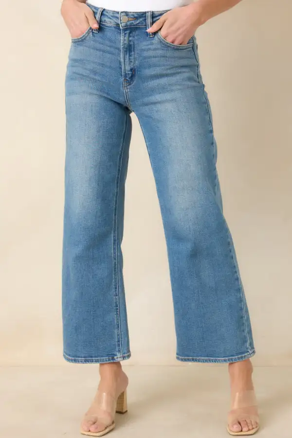 Light Wash Wide Leg Jeans