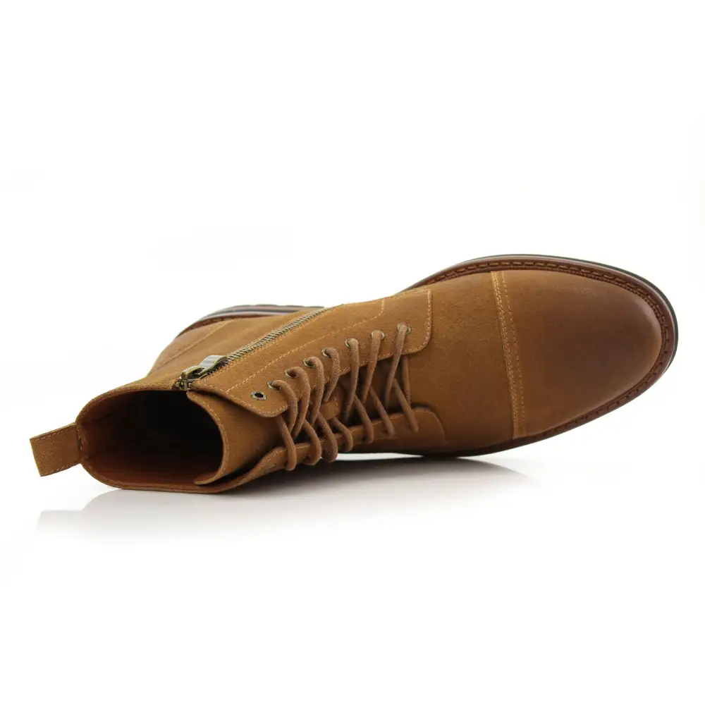 Classic Faux-Suede Suede Faux-Leather Dress Ankle Boots