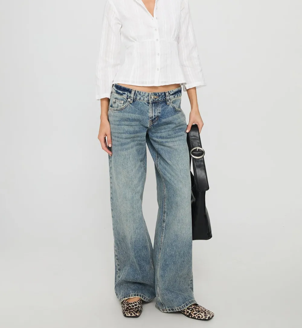 White Button-Up Collared Shirt