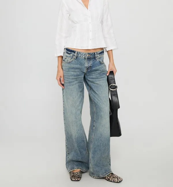 White Button-Up Collared Shirt