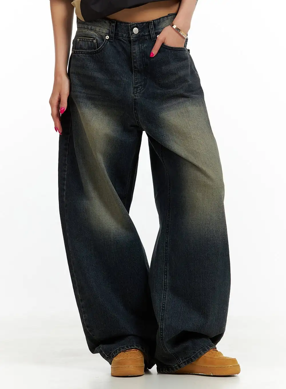 Denim Low Rise Baggy Jeans