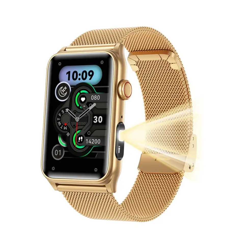 Bearscome Blood Sugar Blood Pressure Blood oxygen Sleep Monitoring Waterproof Smartwatch