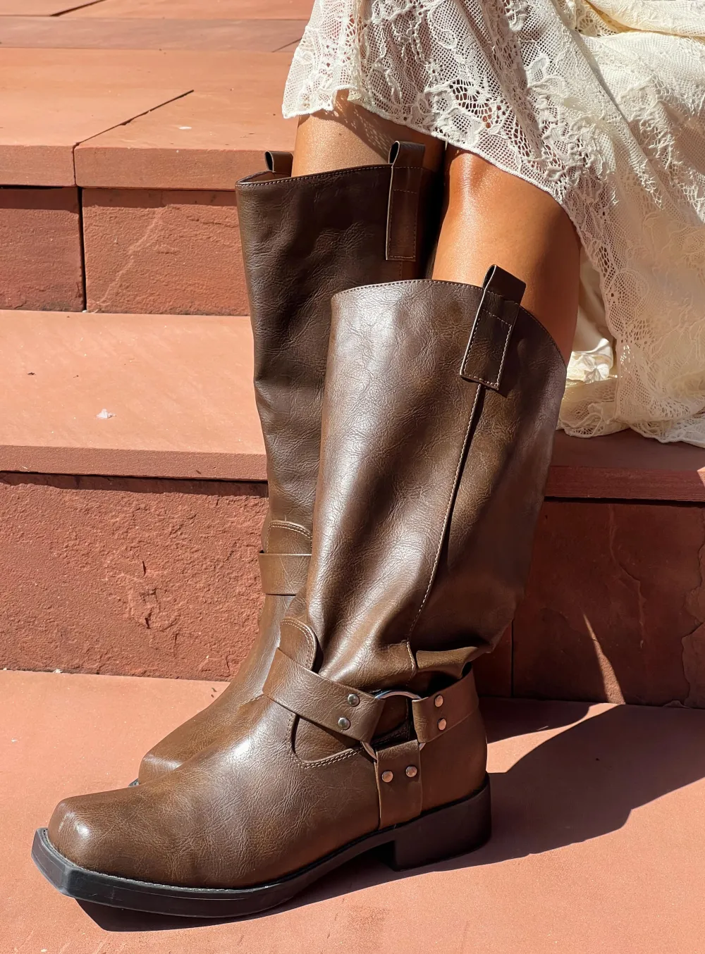Refined Stacked Heel Boots