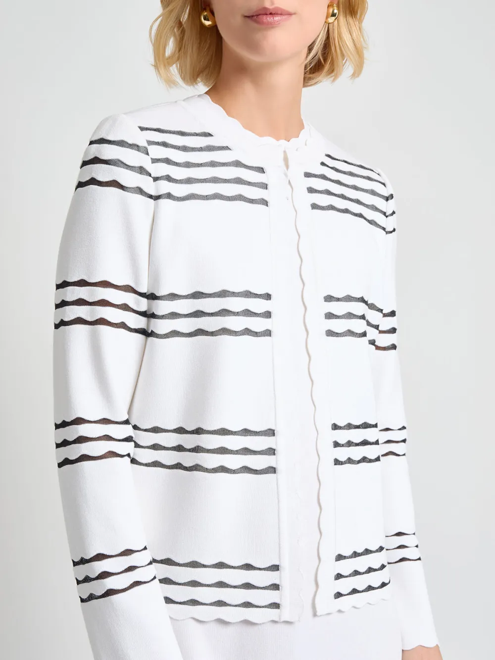 Hollow Striped Knitwear