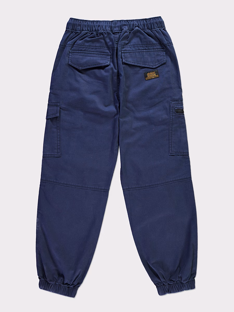 Navy Cargo Pocket Trousers detail 2