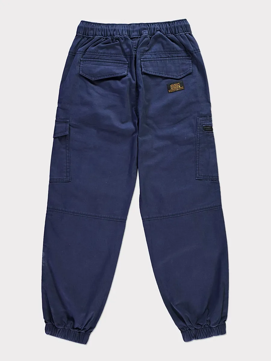 Navy Cargo Pocket Trousers