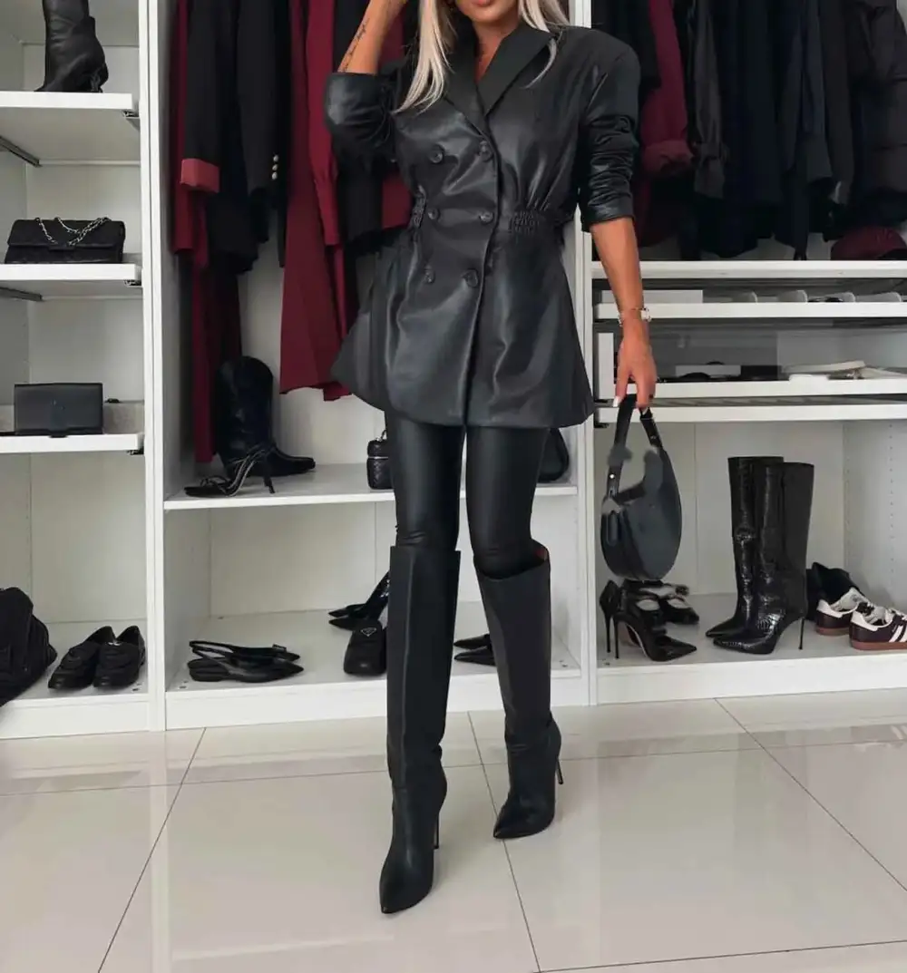 Double-Breasted Tailored Blazer