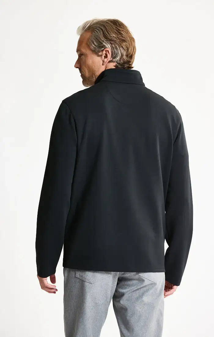 Performance Micro Stripe Knit Quarter Zip