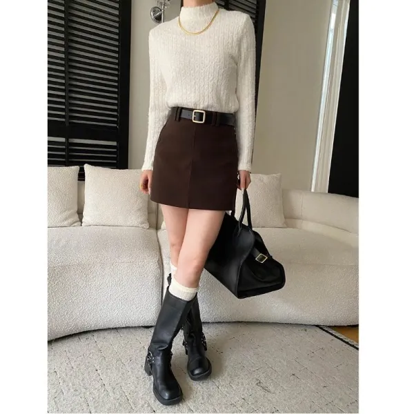 Everyday Fleece Lined Mock Neck Long Sleeve Shirt