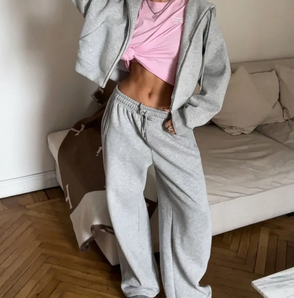 Zip-Up Two-Piece Tracksuit Set
