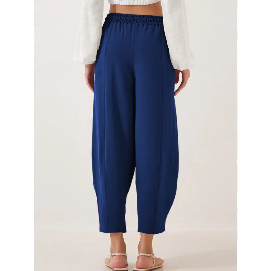 Full Size Drawstring Cropped Jogger Pants Plus Size