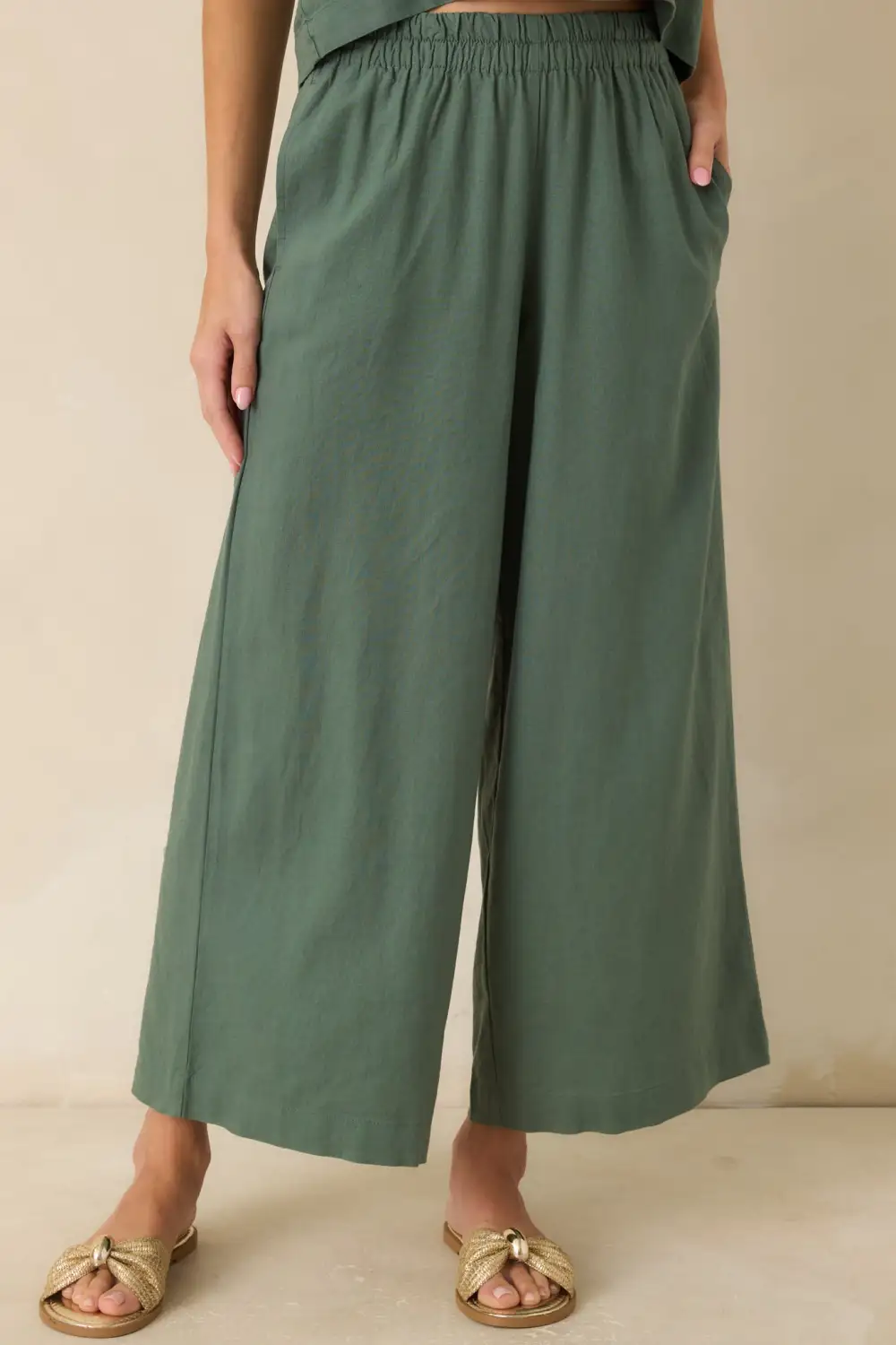 Everglade Linen Wide Leg Pants