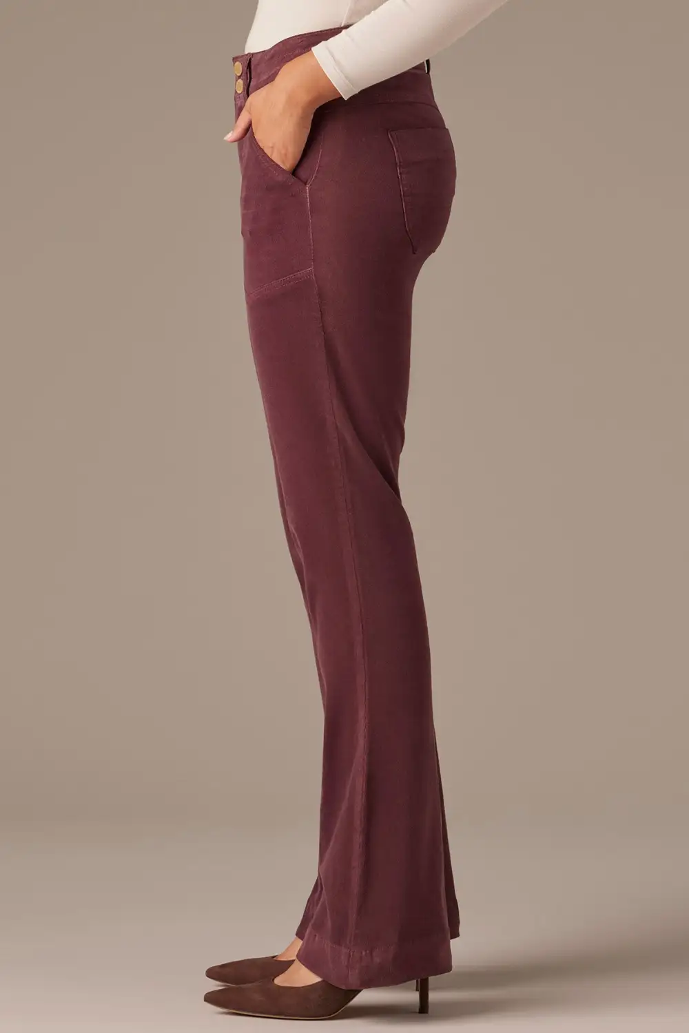 High Rise Utility Bootcut Pants