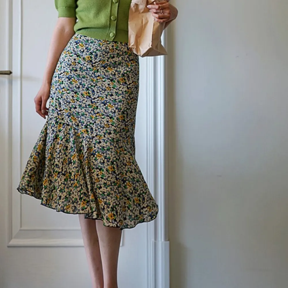 Subtle Layering Everyday Casual Polyester Skirt