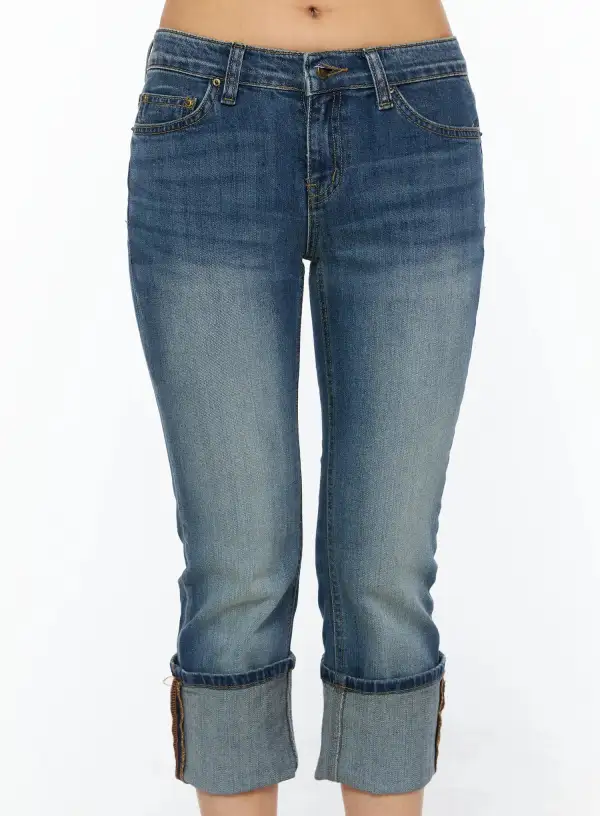 Roll-Up Capri Jeans