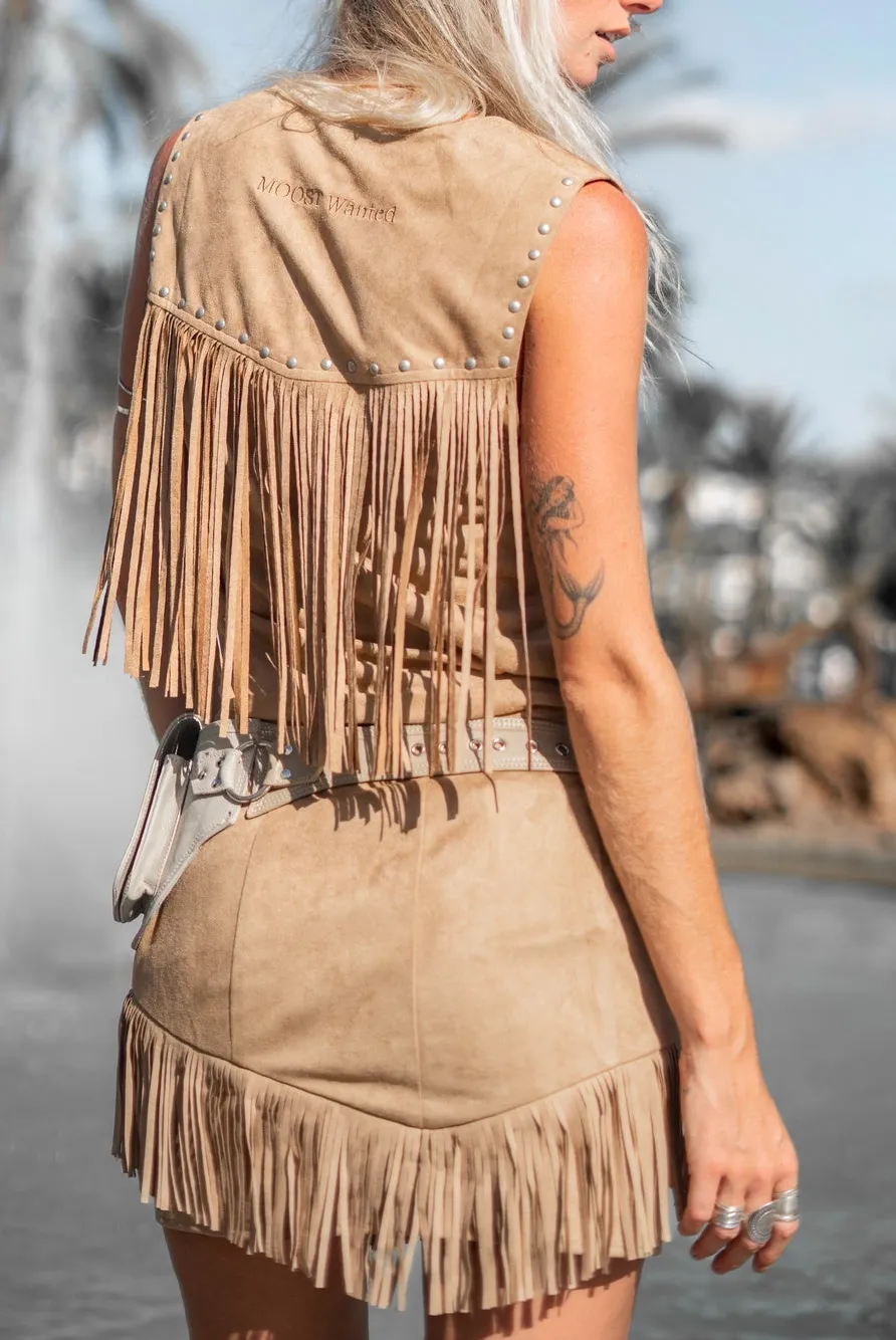 Fringe Knit Skirt