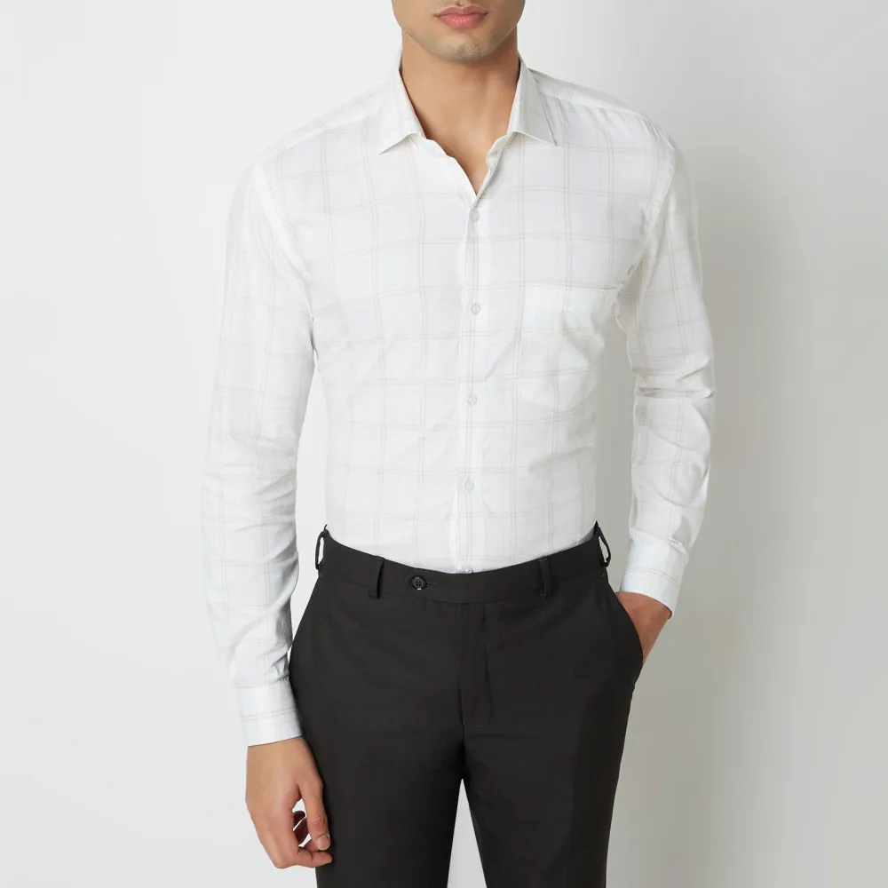Everyday Checked Slim Fit Men's Formal Shirt