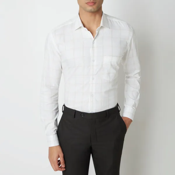 Everyday Checked Slim Fit Men's Formal Shirt