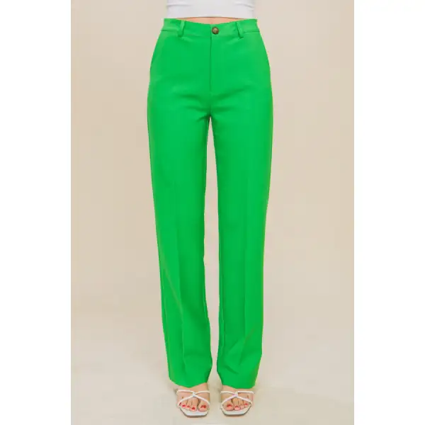 Love Tree High Waist Straight Pants