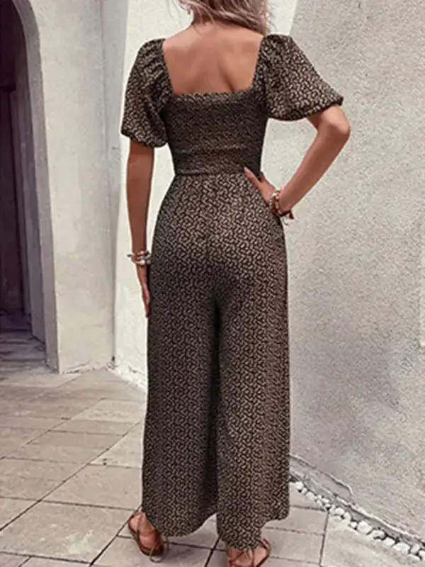 Tailored Everyday Printed Jumpsuit