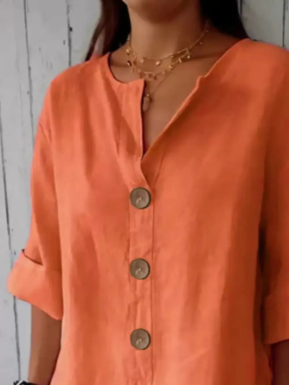 Casual Loose Button Down Shirt