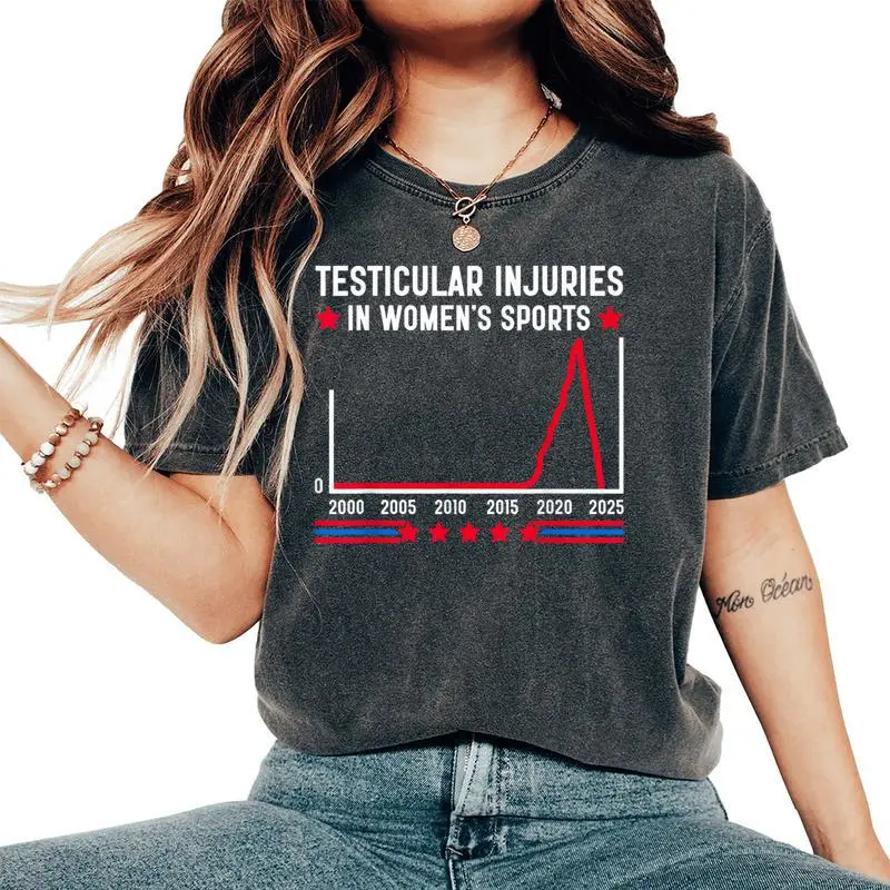 Testicular Injuries In Sports Saying Women Women's Oversized Comfort T-Shirt
