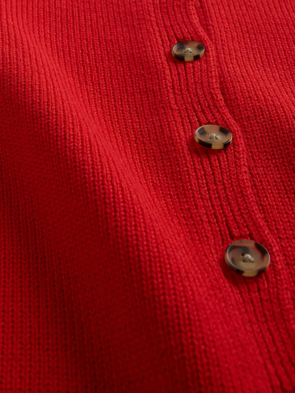 Round Neck Sleeveless Cardigan
